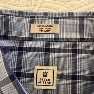 PETER MILLAR SZ XL LONG SLEEVE 100% COTTON DRESS SHIRT